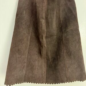 Free People Genuine Suede Pencil Skirt